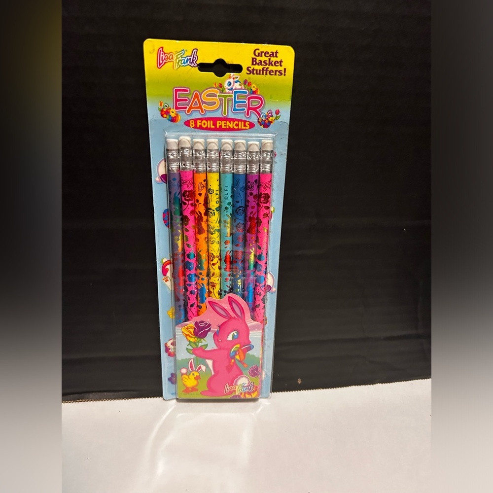 Vtg (4 Pk) Lisa Frank Foil Pencils Butterflies 8 Ct Easter - Picture 2 of 6